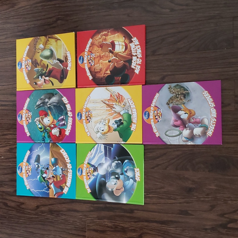 Disney Kids Book Set - Colorful Educational Series Facts Science Space Dinosaurs